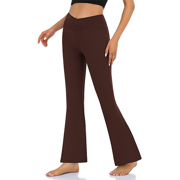  Woman's Yoga Pants Flare Legging with Pockets for Women Hight  Waisted Crossover no Front Seam Dress Pants for Women Workout (US, Alpha,  X-Small, Regular, Regular, Adobe Brown) : Clothing, Shoes 