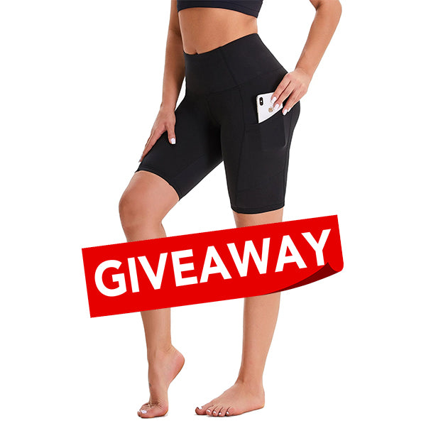 Skpblutn Women'S Pants Yoga Shorts With Side Pockets Workout